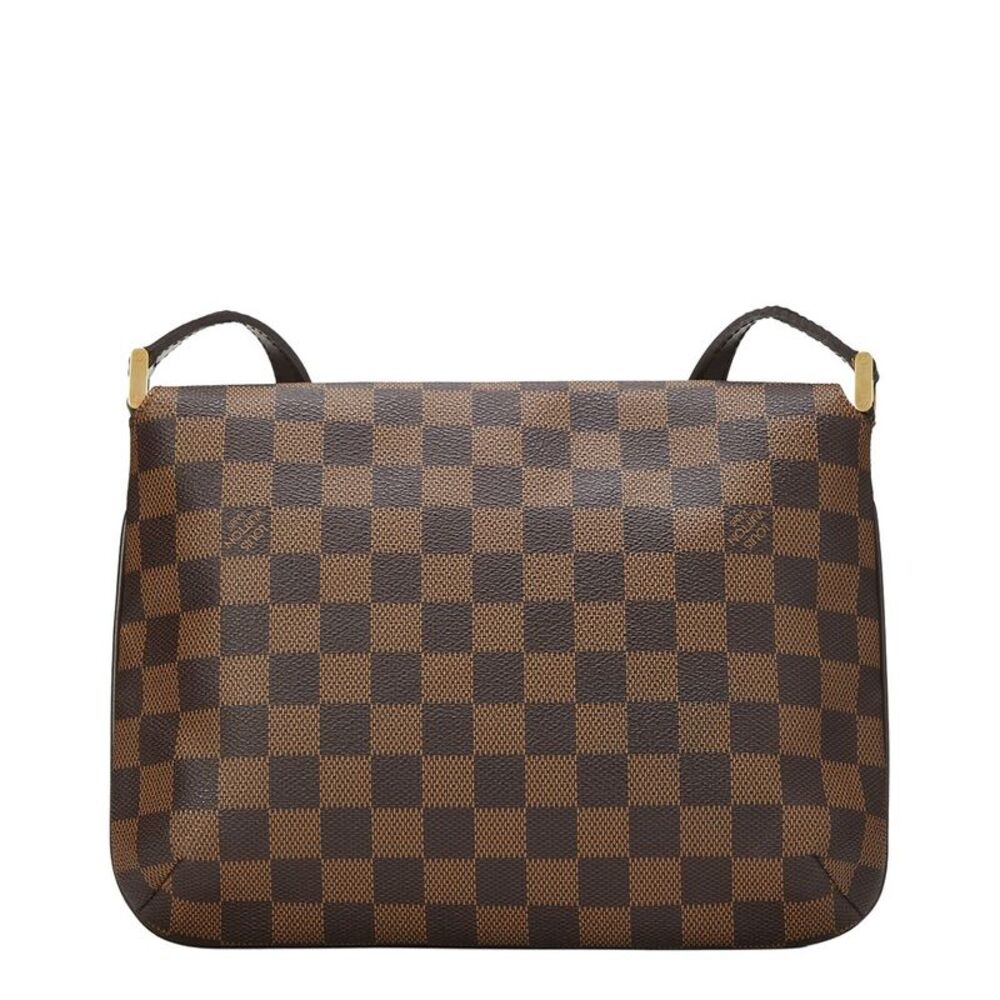 Louis Vuitton Brown Damier Ebene Coated Canvas Musette Tango (Authentic